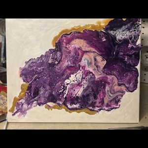 Abstract acrylic painting